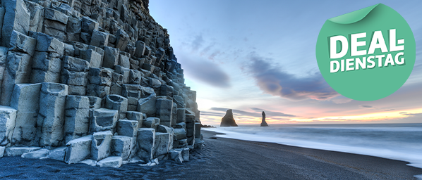 Schwarter Sandstrand von Reynisfjara.