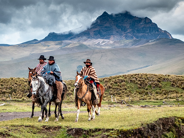 Ausblick auf den Cotopaxi-Vulkan.