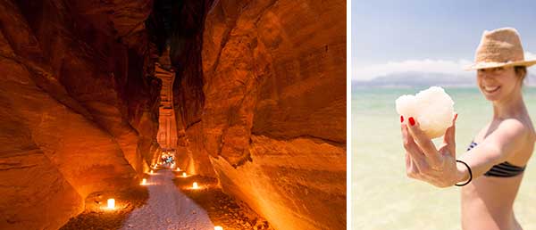 Jordanien. Felsenstadt Petra und Totes Meer
