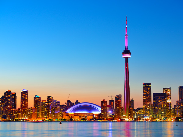 Die glitzernde Metropole Toronto.