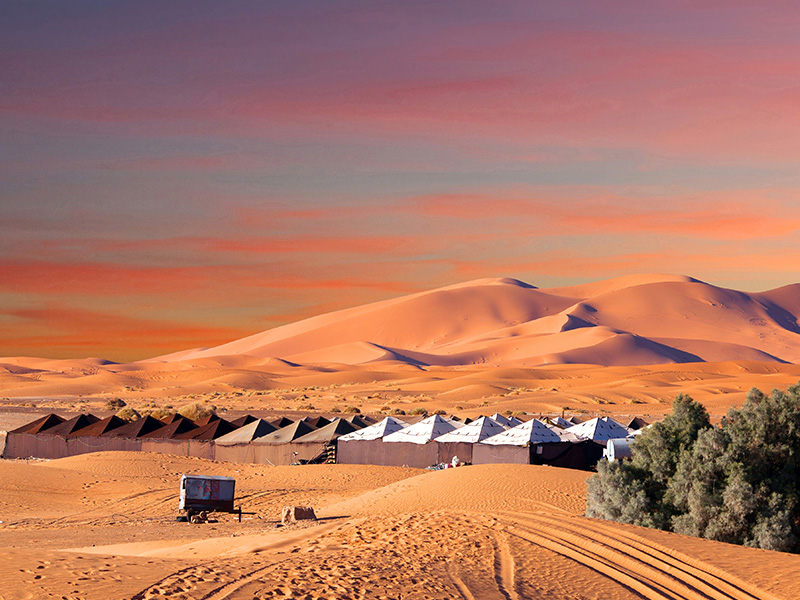 Wüstencamp in der Sahara