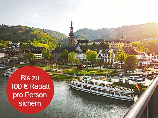 Moseldorf: Jetzt bis zu 100 € Rabatt p. P. sichern.