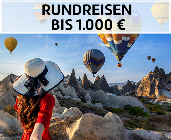 Rundreise bis 1.000 Euro.