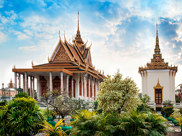 Tempel in Phnom Penh.
