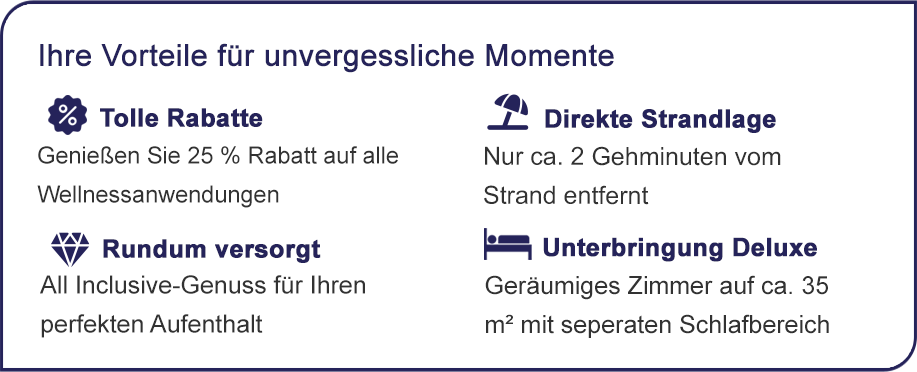 Ihre Vorteile für unvergessliche Momente.