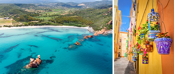 Bild-Collage: Tortoli & Olbia.