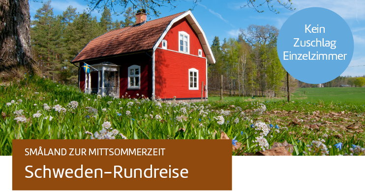 Småland zur Mittsommerzeit. Schweden-Rundreise.