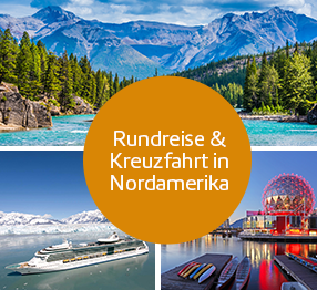 Rundreise und Kreuzfahrt durch Nordamerika.