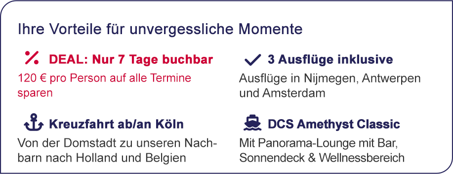 Mehr Vorteile für unvergessliche Momente