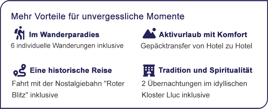 Ihre Vorteile für unvergessliche Momente.