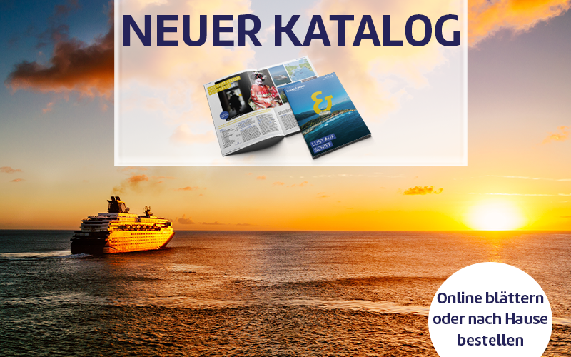 Der neue Kreuzfahrten-Katalog ist da.