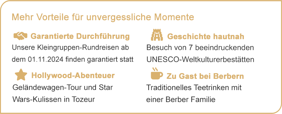 Ihre Vorteile für unvergessliche Momente.