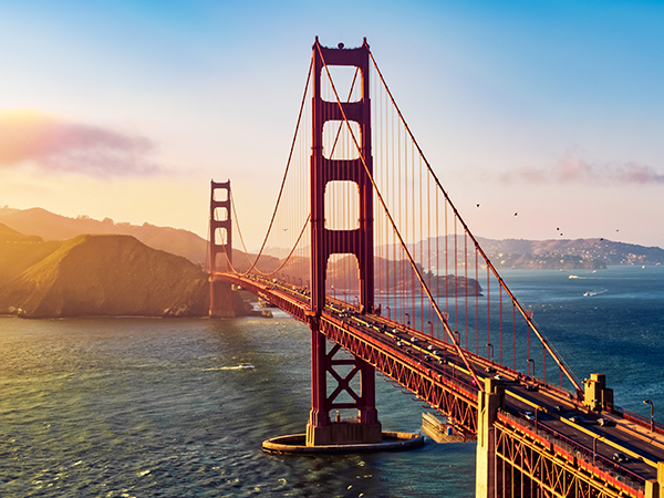 Golden Gate Bridge in San Francisco.