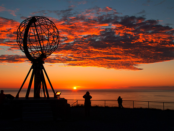 Der Globus am Nordkap.