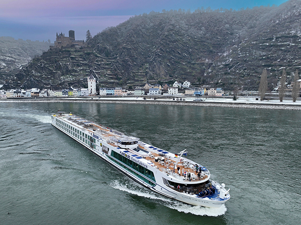 Lady Diletta mit Winterlandschaft.
