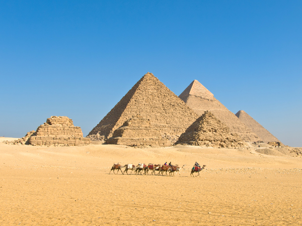 Pyramiden von Gizeh.