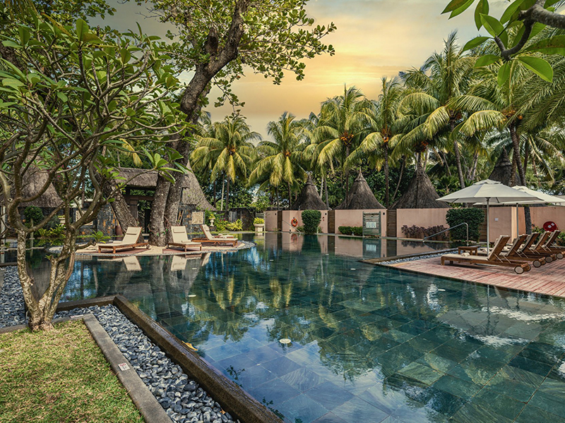 Poolbereich des Hotels.