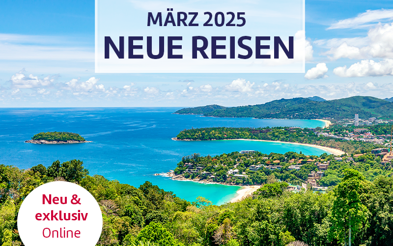 Neue Reisen im Programm