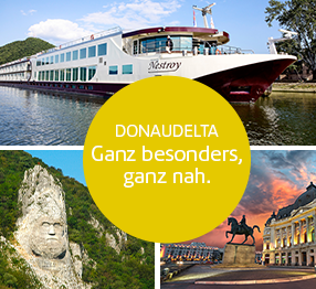 Collage Flusskreuzfahrt Donaudelta