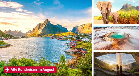 Alle Rundreisen im August