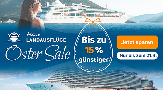 15% Rabatt auf Landausflüge