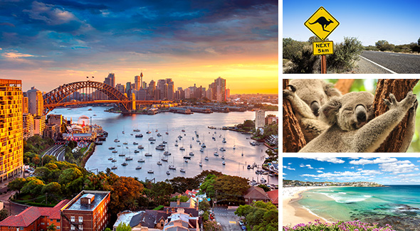 Mietwagen-Rundreise durch Australien.