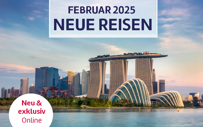 Neue Reisen im Programm