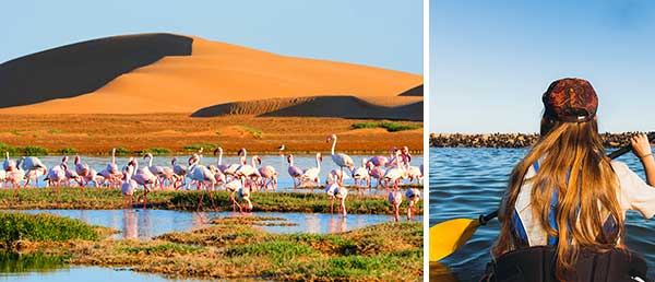 Bildcollage der Namibia Reise
