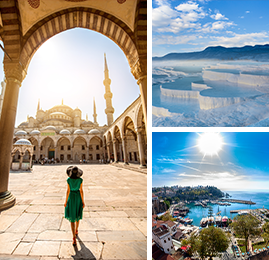 Bildcollage der Westtürkei-Rundreise.