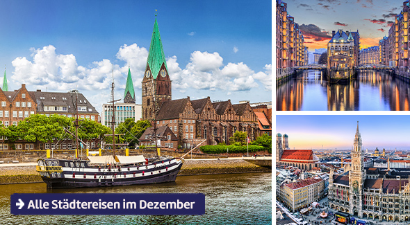Alle Städtereisen im Dezember.