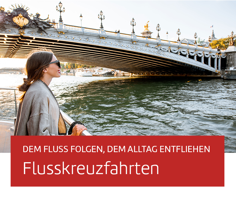 Dem Fluss folgen, dem Alltag entfliehen: Flusskreuzfahrten.