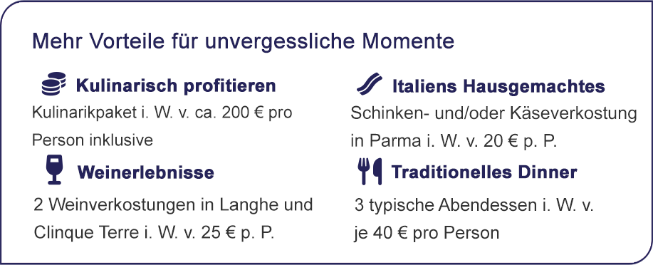 Mehr Vorteile für unvergessliche Momente