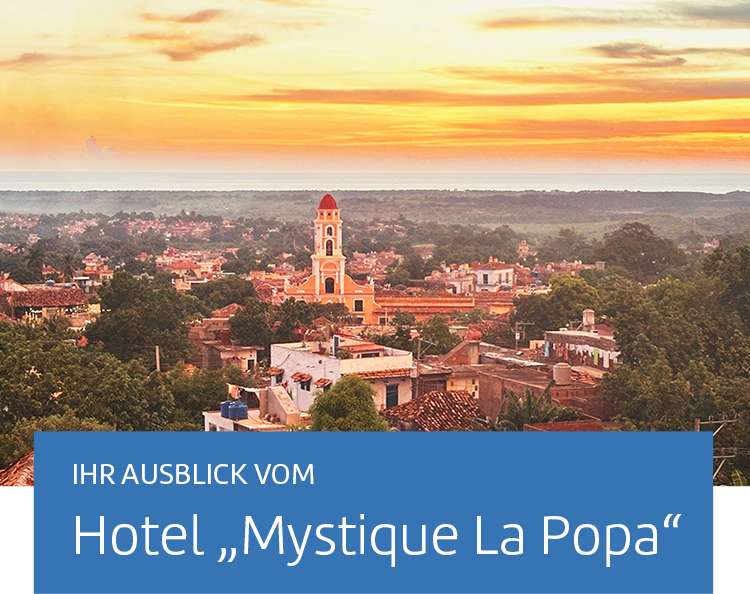 Ausblick vom Hotel „Mystique La Popa“ in Trinidad