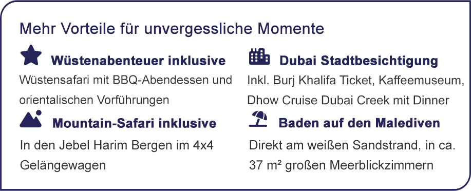 Ihre Vorteile für unvergessliche Momente.