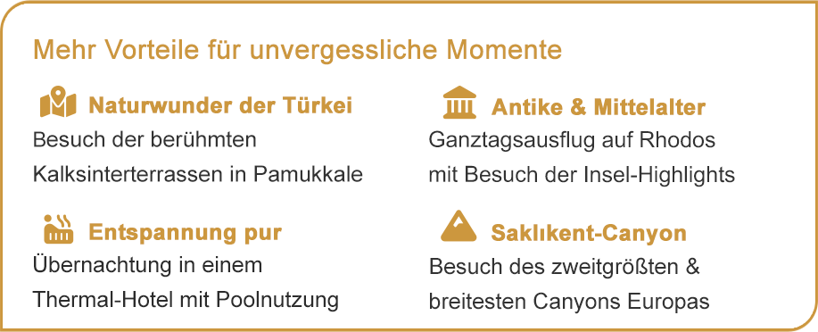 Ihre Vorteile für unvergessliche Momente.