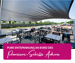 Pure Entspannung an Bord des Premium-Schiffs Arkona.