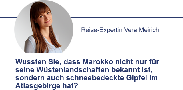 Wussten Sie dass, Marokko auch schneebedeckte Gipfel hat?