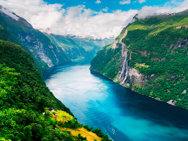 Der Sunnylvsfjord in Norwegen.