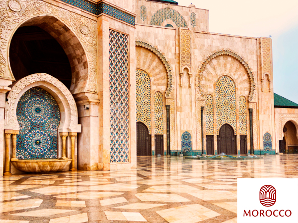 Hassan II Moschee in Casablanca.