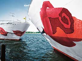2 Arosa-Schiffe im Hafen