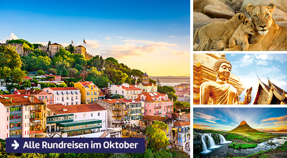Alle Rundreisen im Oktober.
