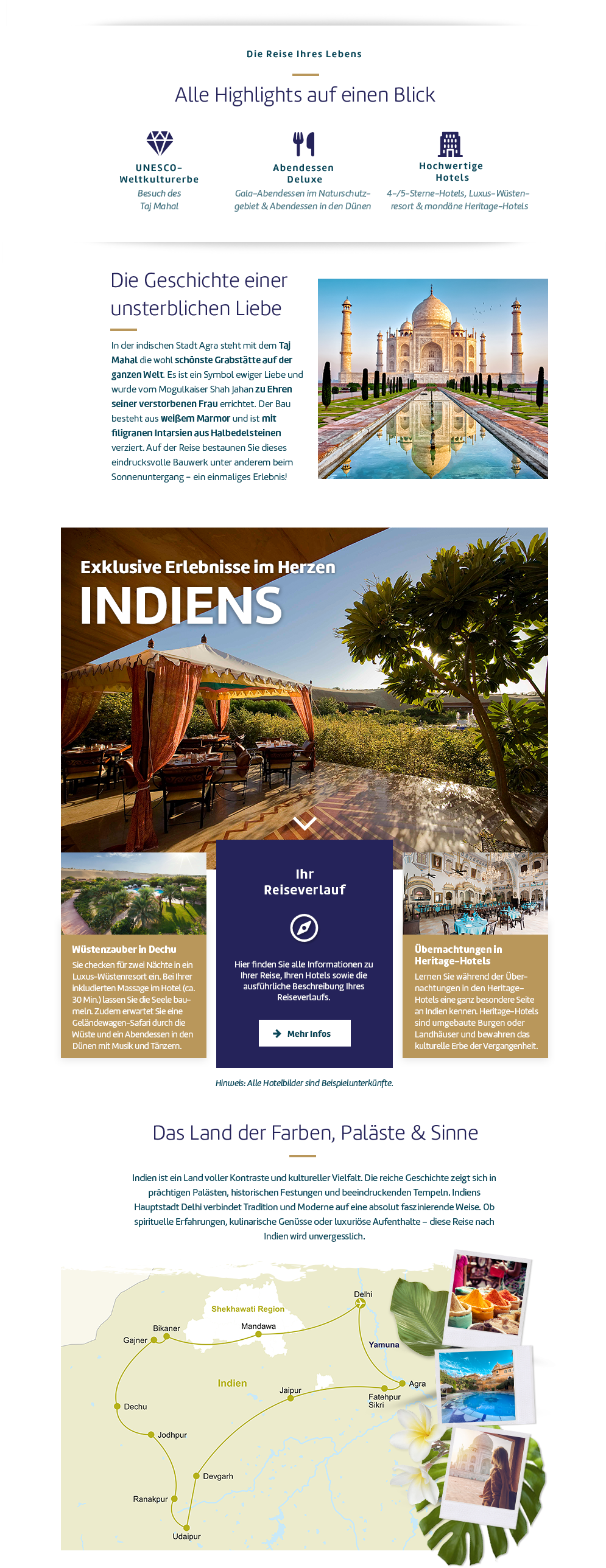 Highlights der Reise