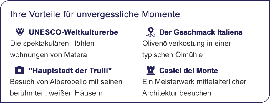 Ihre Vorteile für unvergessliche Momente.