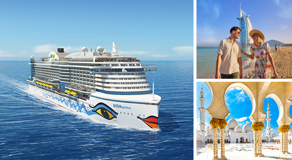 Mit AIDA nach Bahrain.