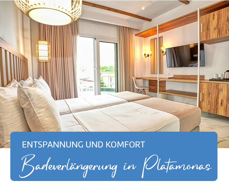 Doppelzimmer des Hotels Olympion Melathron.