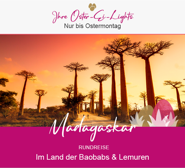 Oster-Ei-Light: Madagaskar. Im Land der Baobabs und Lemuren.