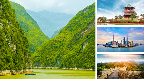 China-Kombinationsreise inkl. Yangtze-Flusskreuzfahrt.