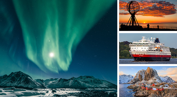 Nordlichter-Kreuzfahrt nach Norwegen.