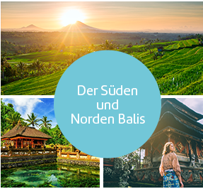 Der Süden und Norden Balis.