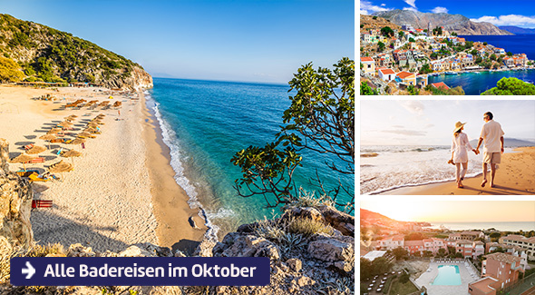 Alle Badereisen im Oktober.